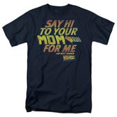 Back To The Future Say Hi Men's 18/1 Cotton Short-Sleeve T-Shirt